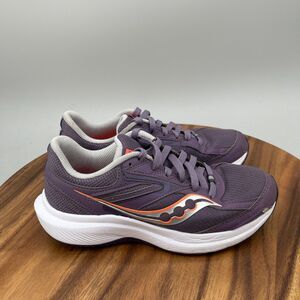 Saucony Cohesion 17 Shoes Womens Size 7 Purple Running Comfort Walking Sneakers